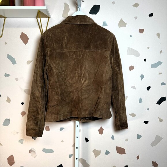Vintage Brown Suede Jacket, size XL - Picture 2 of 12